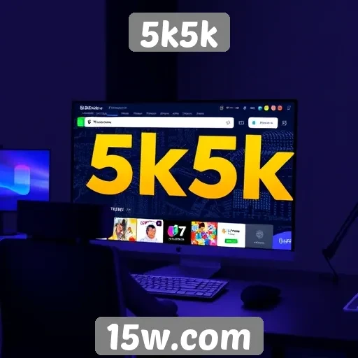 Exploração do design e interface do site 5k5k